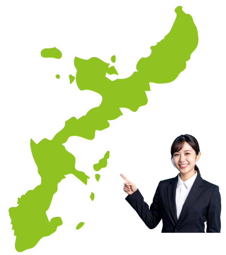 エリアを説明する女性
